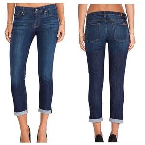 ✨7 For All Mankind the Skinny Crop & Roll Stretch Denim Jeans Size 29